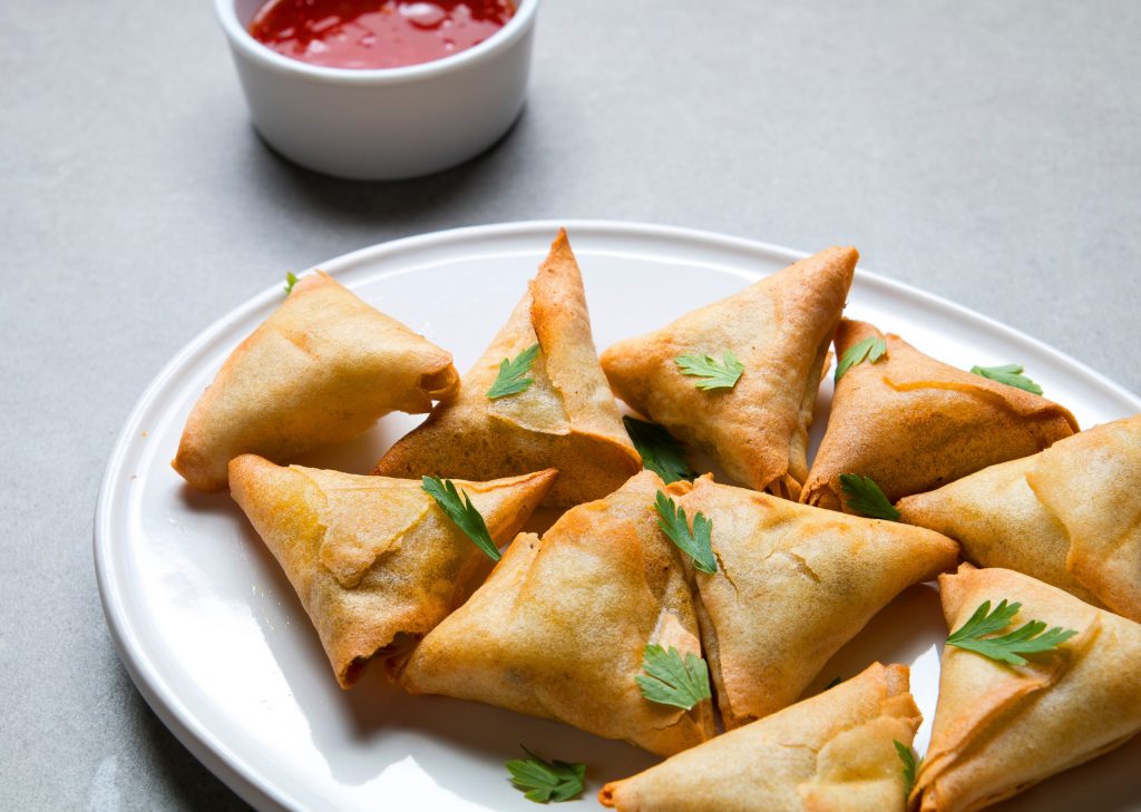 Peas Potato and Pork Samosas Recipe