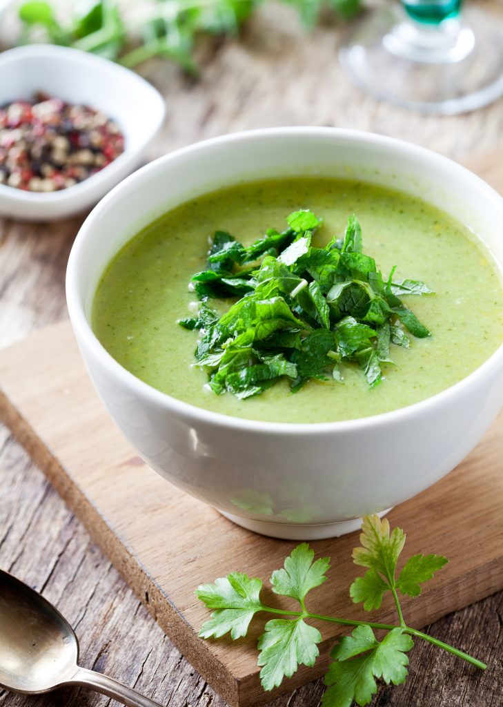 Spinach, Mint and Buttermilk Shorba