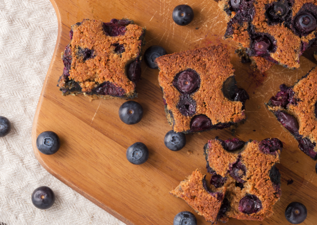 Sweet Potato and Blueberry Breakfast Bars 