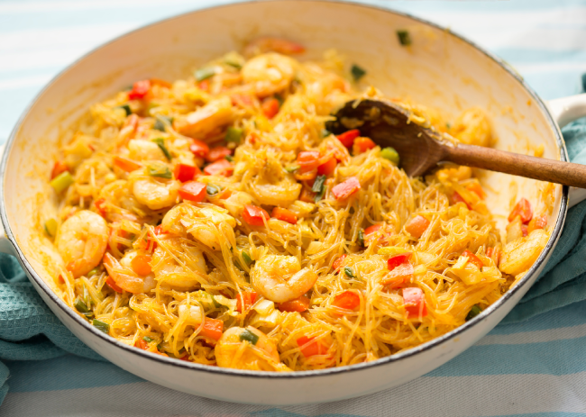 Singapore Noodles With Prawns_