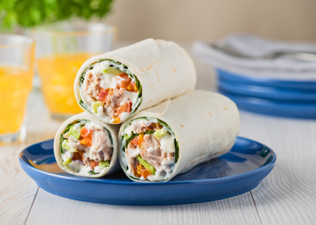 Mediterranean Tuna Wrap